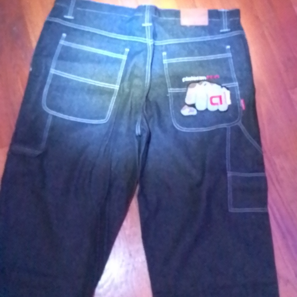 Platinum FUBU Men's Straight Jeans - Black
